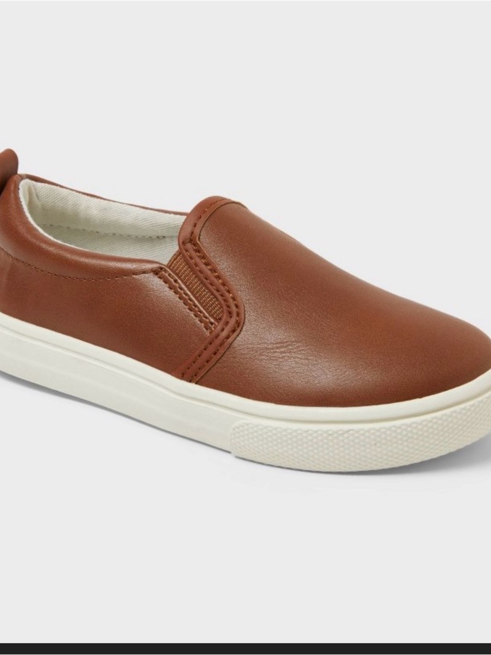 Cat & Jack Brown Slip-On Kids Sneakers